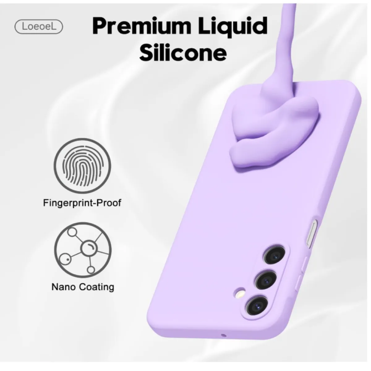 GENERICO - Carcasa Funda Para Samsung A26 5g Silicona Violeta