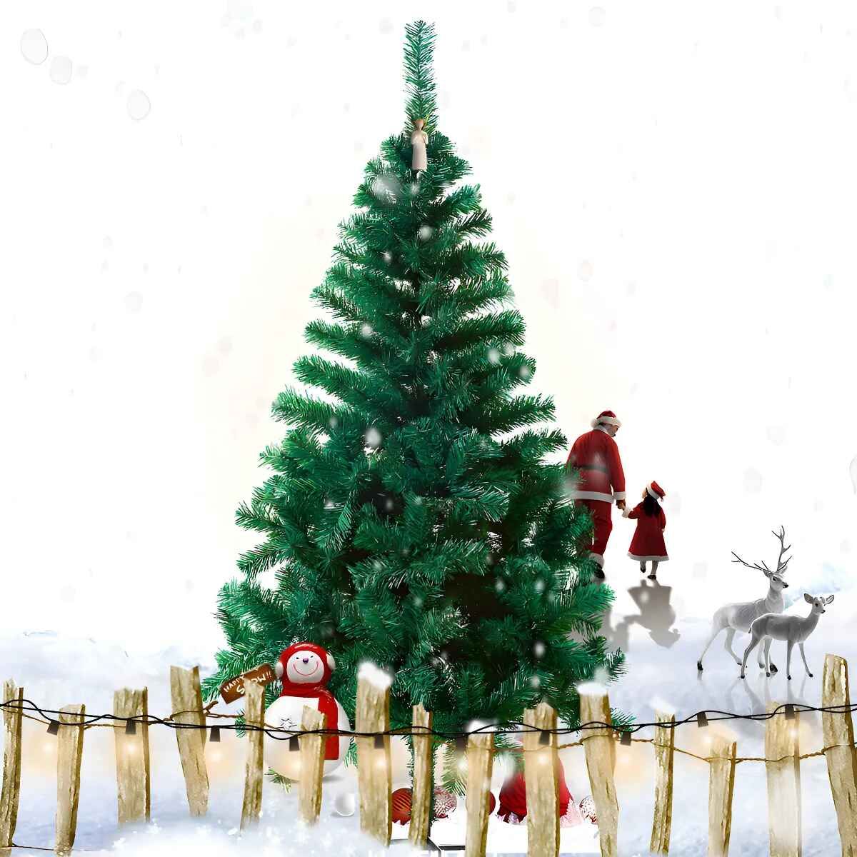 GENERICO - Arbol de navidad 2,10 Mts Verde Árbol De Pascua tradicional