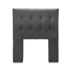 GENERICO - Respaldo 1 Plaza Lino Gris Oscuro Cp Seve