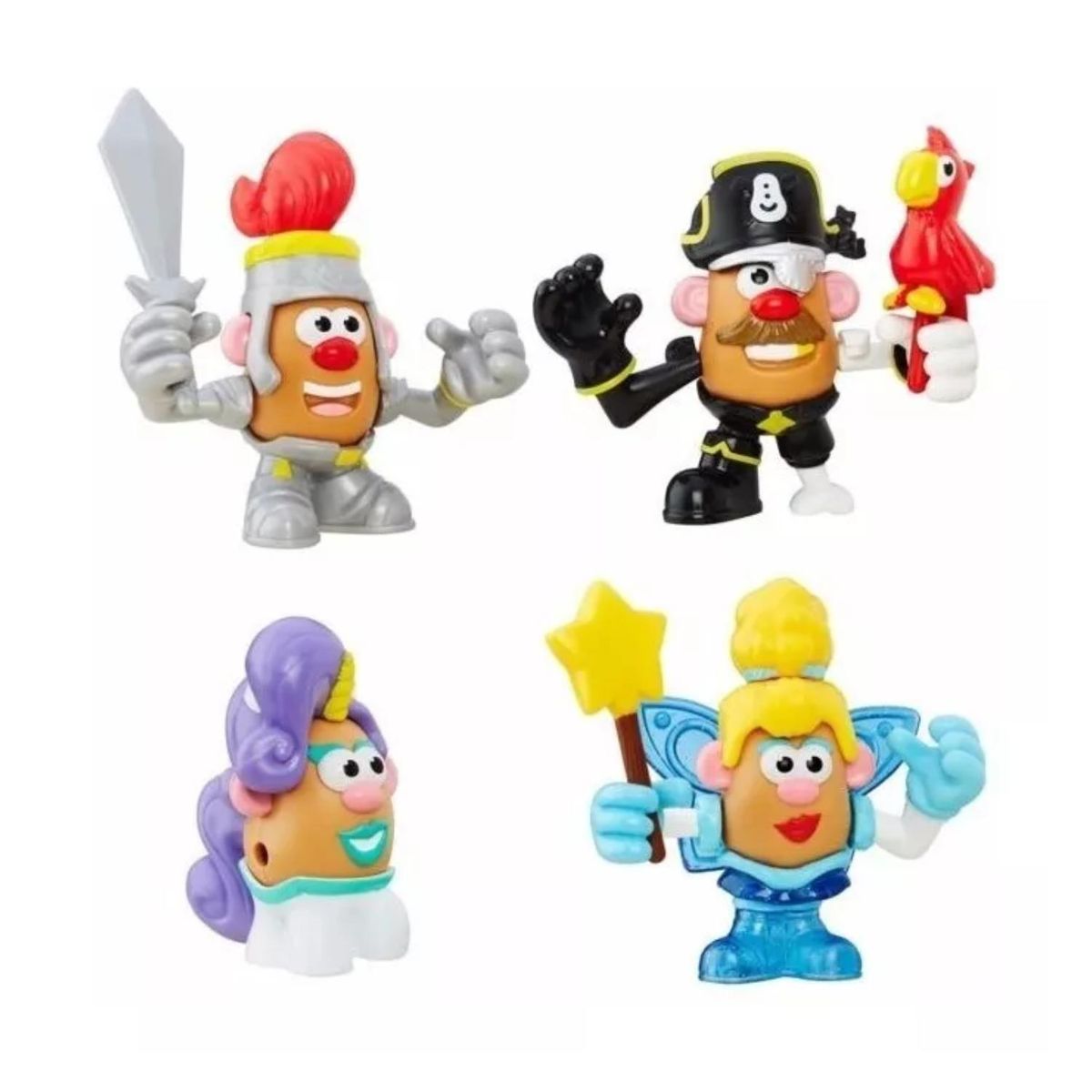 POTATO HEAD - Pack 4 Juguetes Cara De Papa Familia Y Accesorios Toy Story