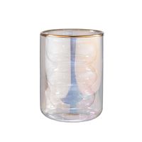 Vaso Doble Vidrio Matcha Iridescent 300 ml