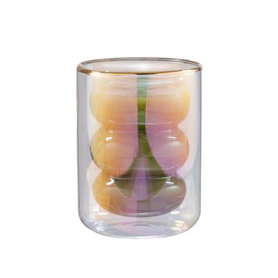 Imagen 2 del producto Vaso Doble Vidrio Matcha Iridescent 300 ml