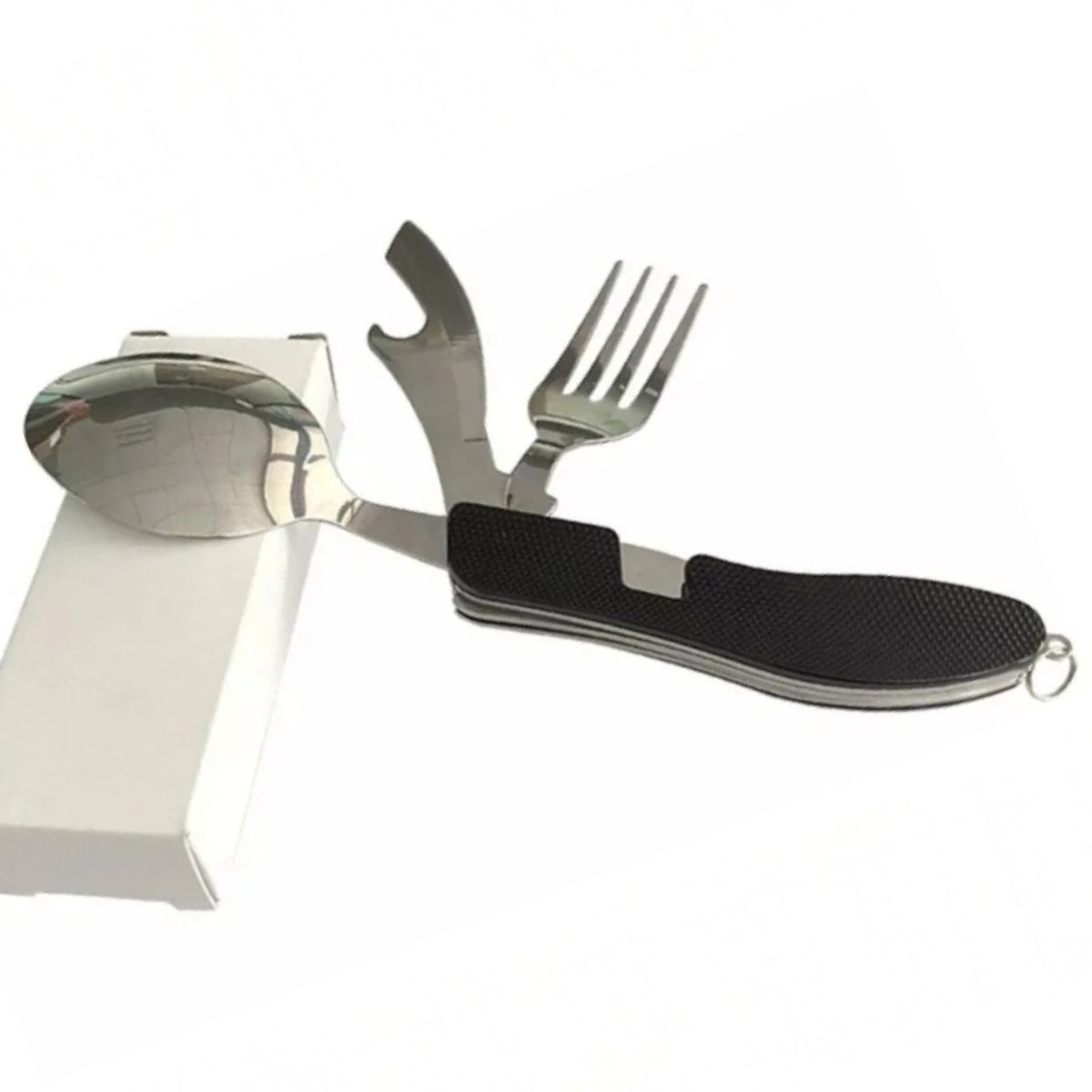 ANGELES DEL HOGAR - Kit Cubiertos Camping Cuchara Tenedor Cuchillo