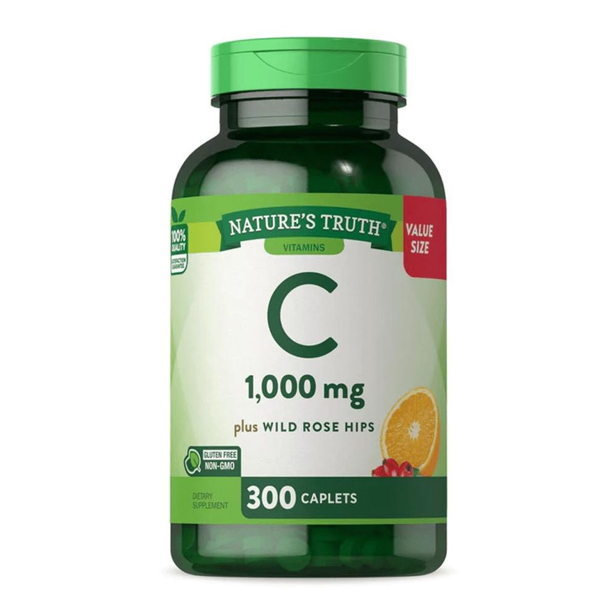 NATURE'S TRUTH - Vitamina C 1000 mg Plus Con Rosa Mosqueta 300 caps