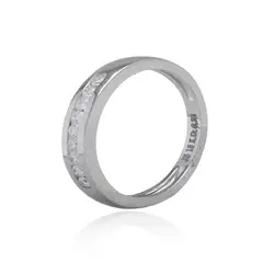 JB JOYAS BARON - Anillo Oro Blanco 18kt Diamantes 22Pts