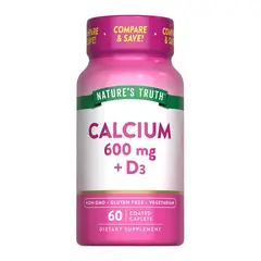 NATURE'S TRUTH - Calcio 600 mg + Vitamina D3 60 caps