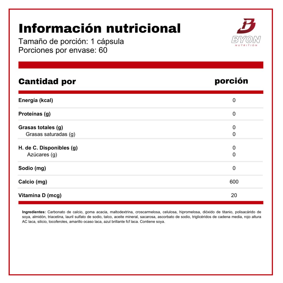 NATURE'S TRUTH - Calcio 600 mg + Vitamina D3 60 caps