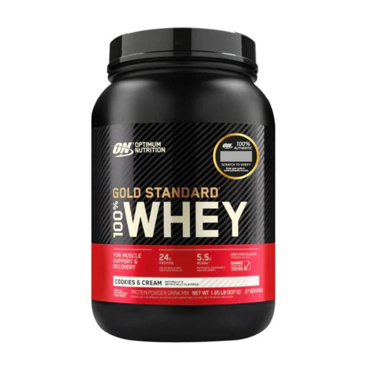 OPTIMUM - 100% Whey Protein Gold Standard 2 lbs - Cookies and Cream