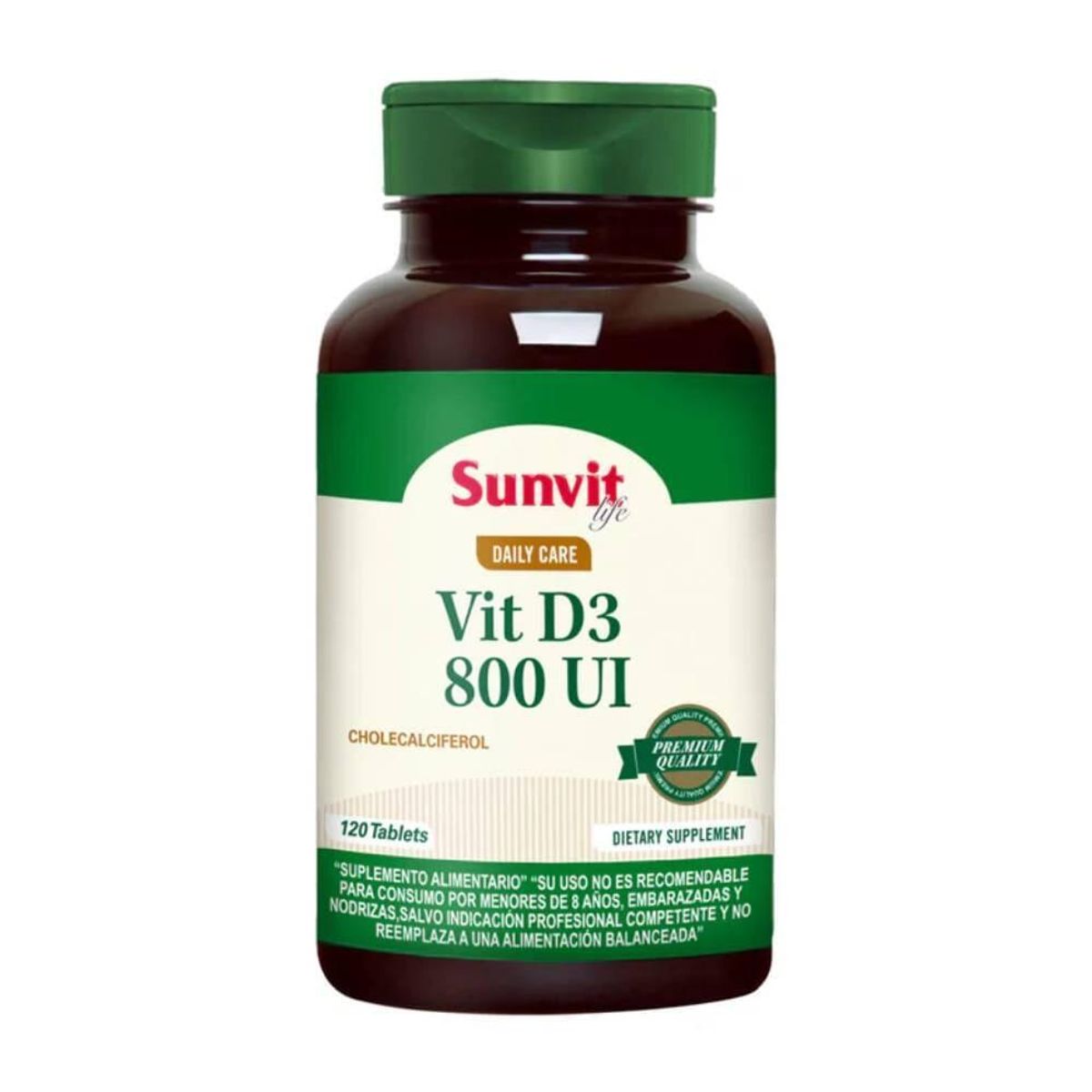 SUNVIT - Vitamina D3 800ui 120 tabletas
