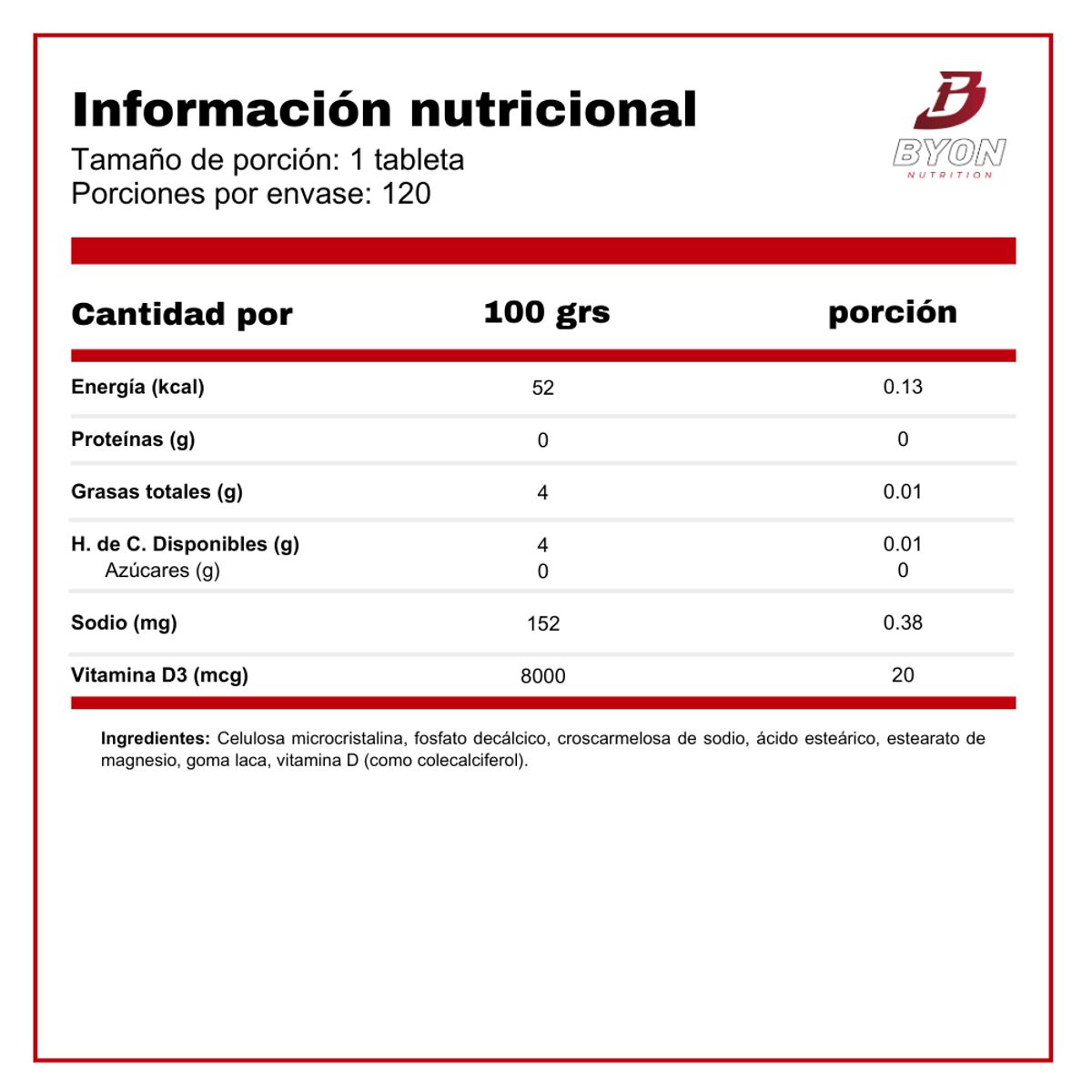 SUNVIT - Vitamina D3 800ui 120 tabletas