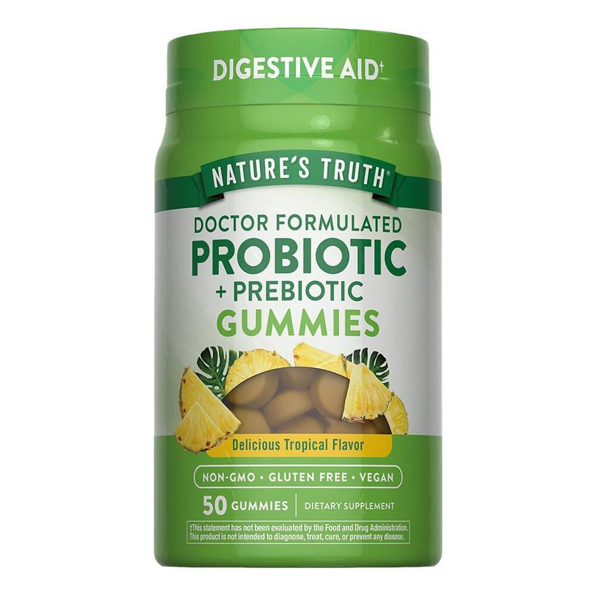 NATURE'S TRUTH - Probióticos en gomitas 50 gummies veganas