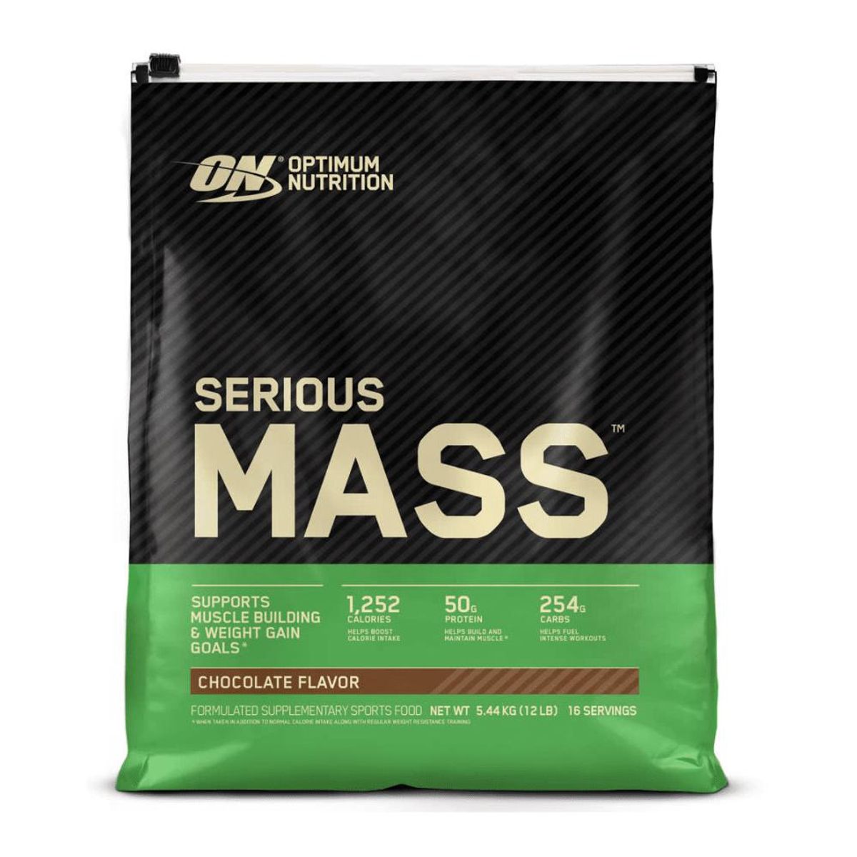 OPTIMUM - Serious Mass 12 lbs Ganador de Peso - Chocolate