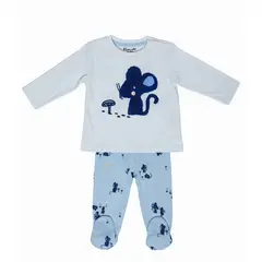 PUMUCKI - Conjunto de polera y pantalón para bebe de Ratoncito