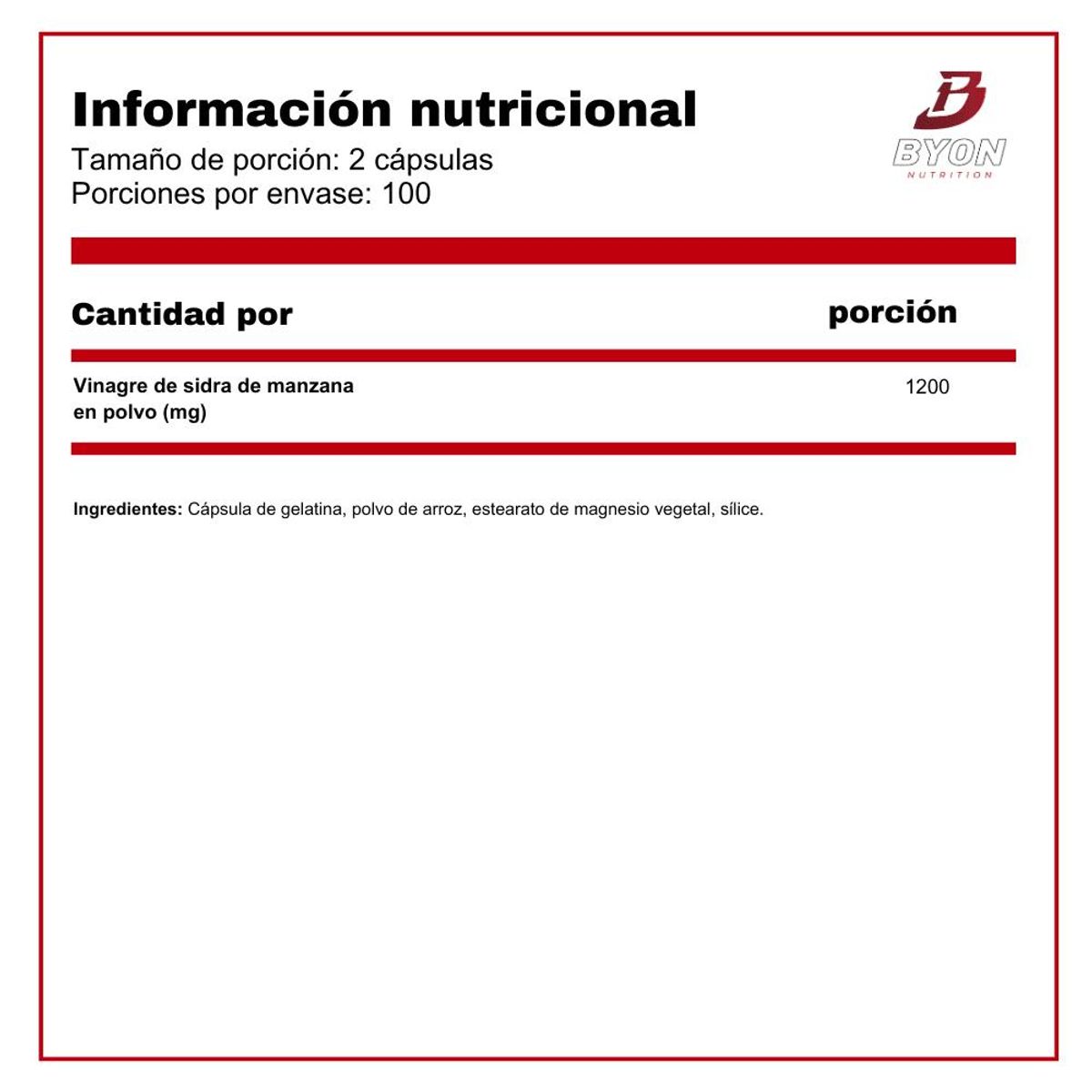 NATURE'S TRUTH - Vinagre de Manzana 1200mg 200 caps