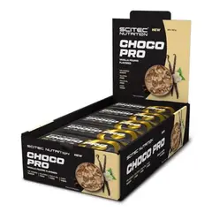 SCITEC NUTRITION - Chocopro Caja Barras de Proteina - Frutilla Chocolate Blanco