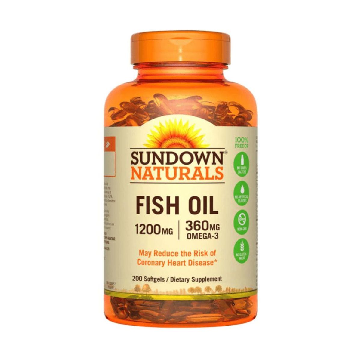 SUNDOWN - Omega 3 Extra Fish Oil 1200 mg 200 softgels
