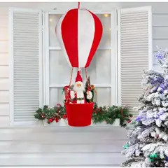 GENERICO - Viejo Pascuero En Globo Aerostatico D Lujo 150cm Santa Claus