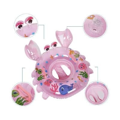 Imagen 2 del producto Asiento Inflable Para Niños Con Anillo De Natación Rosa