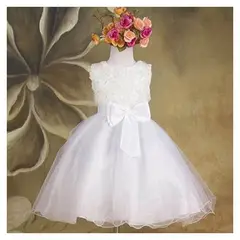 ALMA & DECO - Vestido Bautizo Paje Fiesta Modelo Constanza Color Blanco