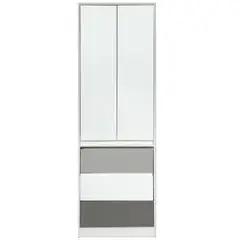 DECORACION CREATIVA - Closet - Linea Minimal 3 Cajones Gris-Blanco-Grafito