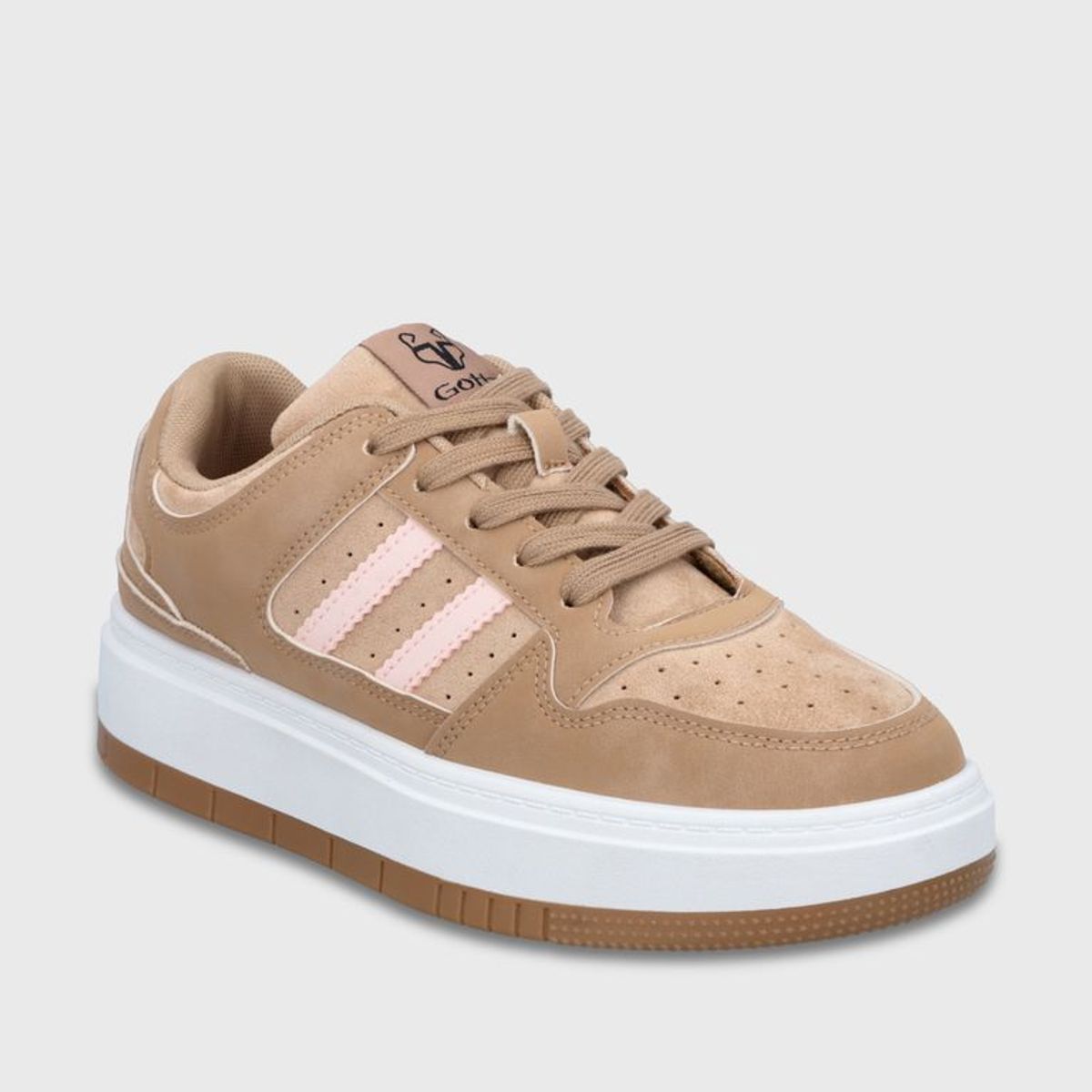 GOTTA - Zapatilla Plataforma Beige Mujer 58030