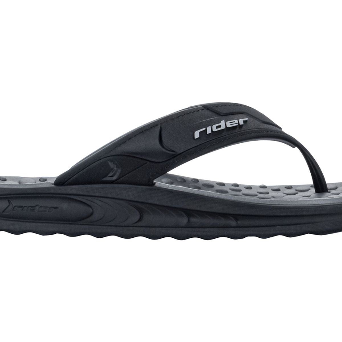 RIDER - Sandalia Hombre Negro Soft Plus Rider