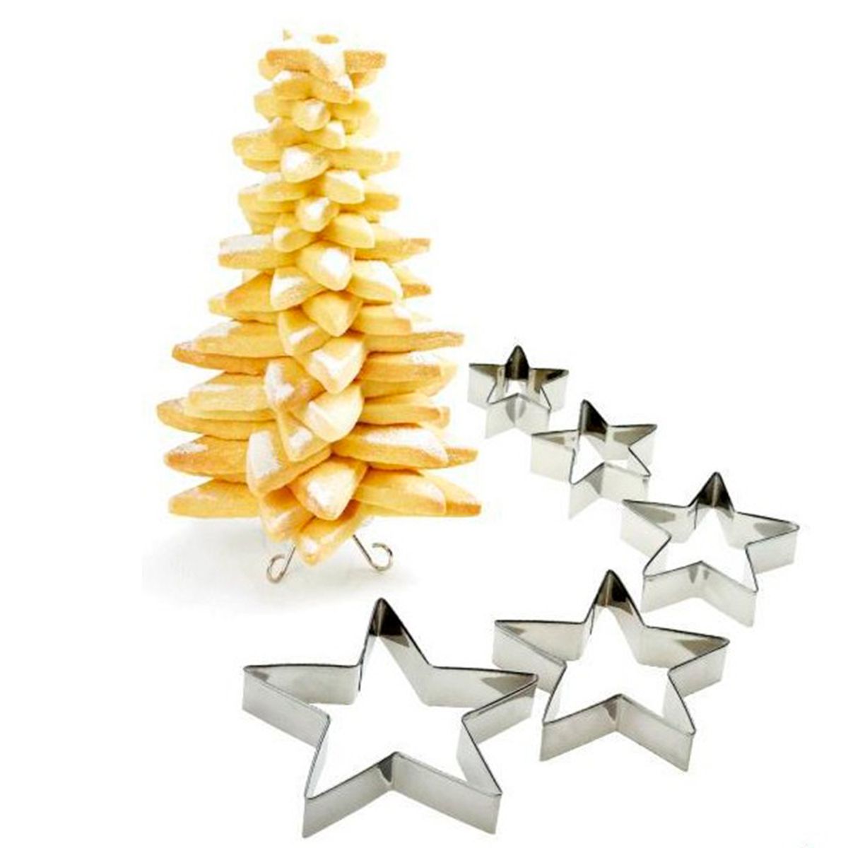 LA SOLUZIONE - Set Moldes de Galletas Árbol de Navidad La Soluzione – 9 Piezas