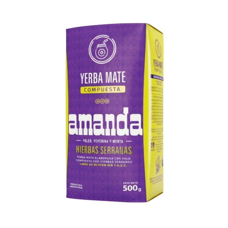 AMANDA - Amanda Yerba Mate Hierbas Serranas 500 gr