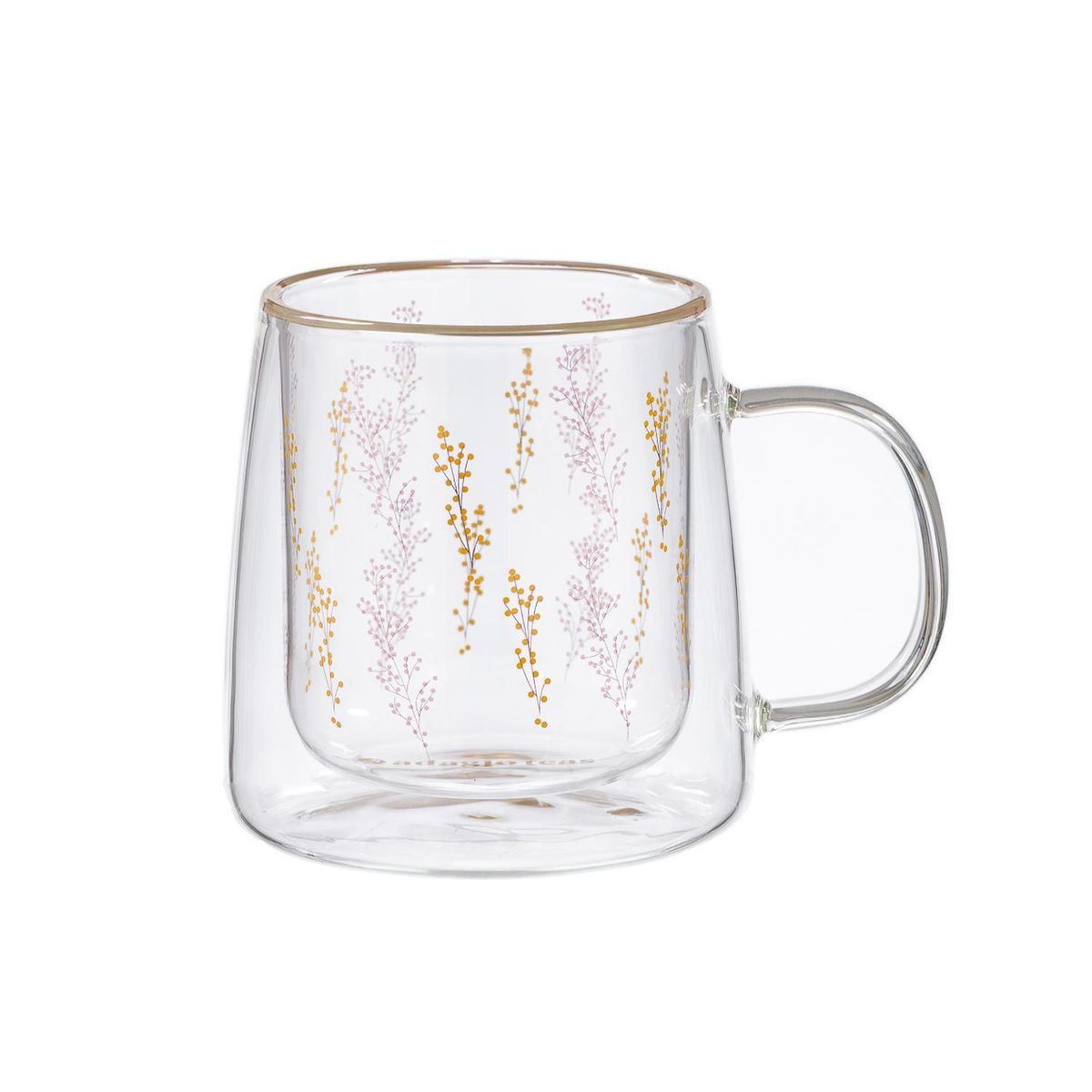ADAGIO TEAS - Taza Doble Vidrio Winter Flowers 250 ml