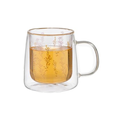 Imagen 2 del producto Taza Doble Vidrio Winter Flowers 250 ml