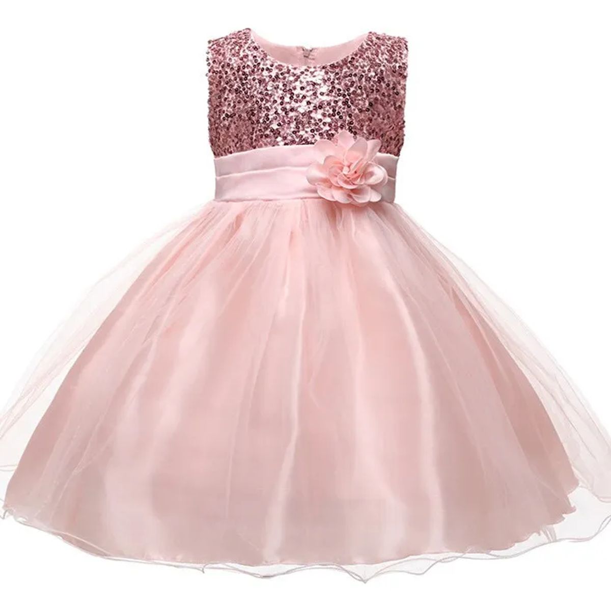 ALMA & DECO - Vestido Fiesta, Bautizo, Paje  Modelo "Mía" Color Rosa