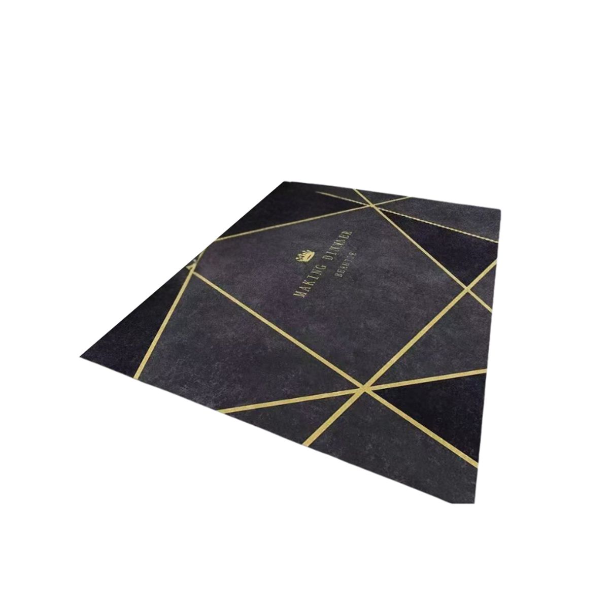 GENERICO - Alfombra Moderna Geométrico 3D Antideslizante 200x180cm