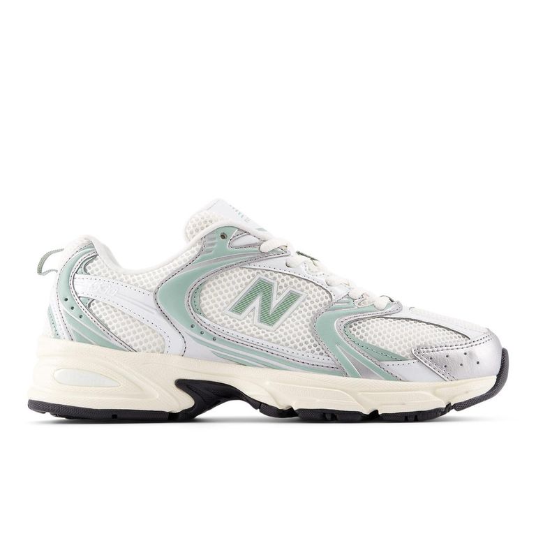 Zapatillas Urbanas Unisex 530 Blanca Plateado