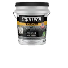 GENERICO - Pintura impermeabilizante Caucho Goma Liquitech Blanco 4 Kg