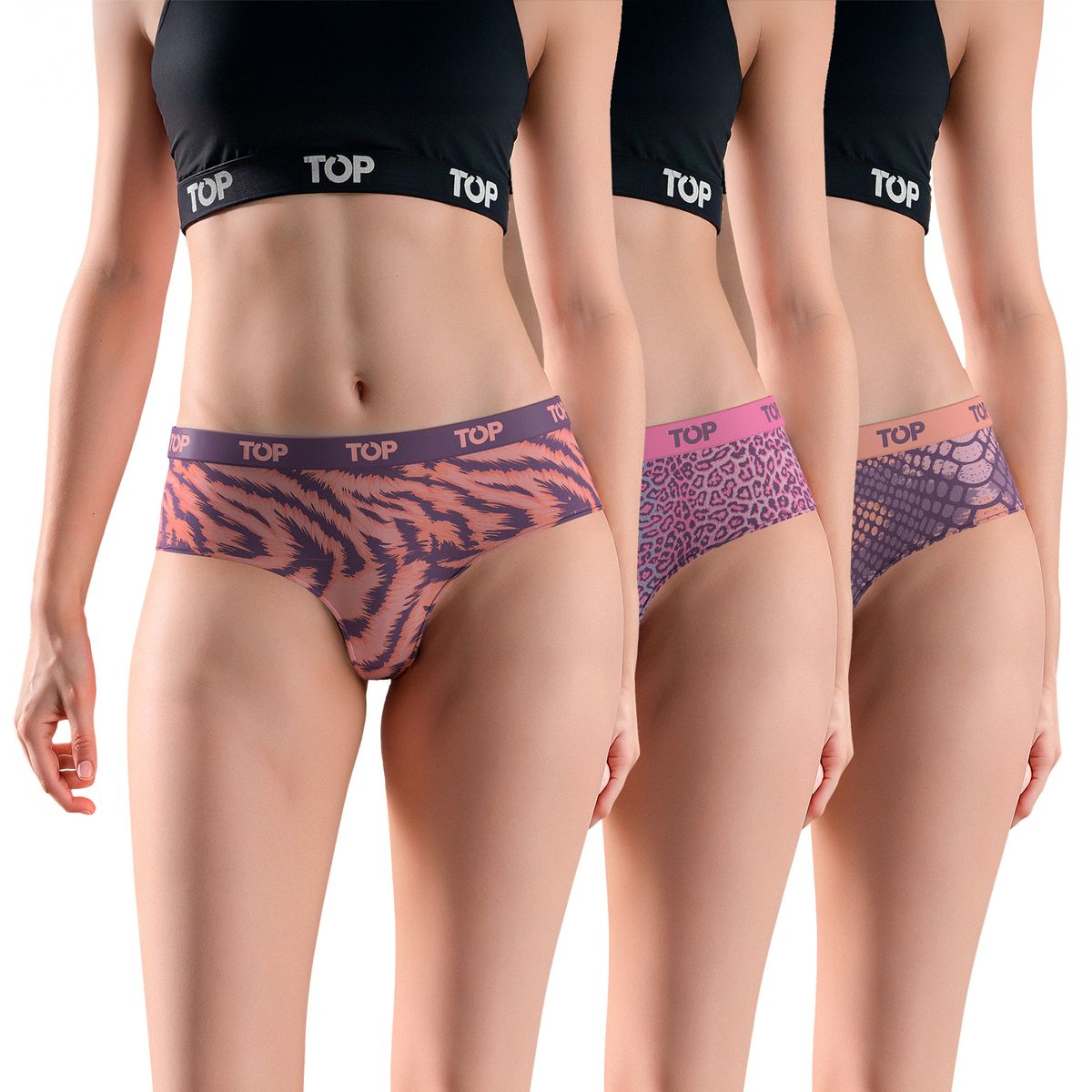 TOP - Calzón Culotte Algodón Pack 3 Colección Skins C1 Top