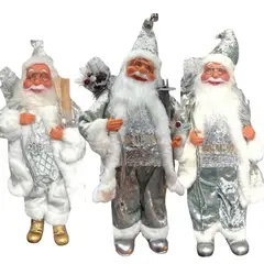 GENERICO - Viejo Pascuero Adorno Navideño Decorativo 45 Cm Blanco