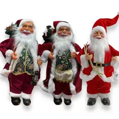 GENERICO - Viejo Pascuero Adorno Navideño Decorativo 45 Cm Rojo