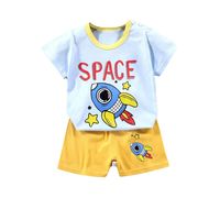 Pijama Niño Algodon Manga Corta Short Space