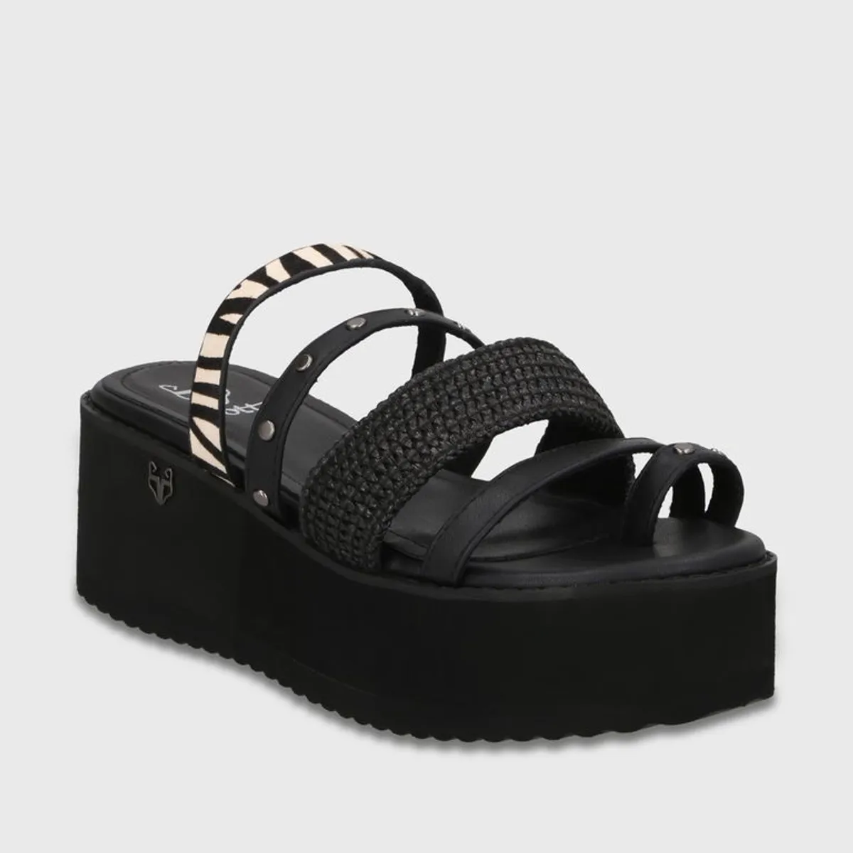 GOTTA - Sandalia Plataforma Negra Mujer 15617