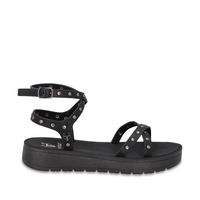 Sandalia Negra Mujer 65690