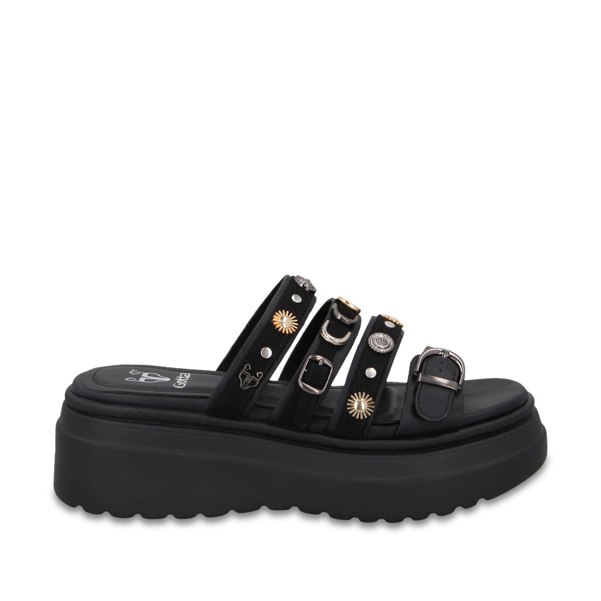 GOTTA - Sandalia Plataforma Negra Mujer 55924 Gotta