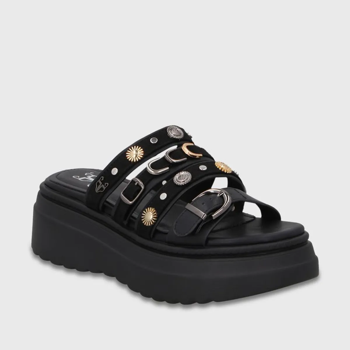 GOTTA - Sandalia Plataforma Negra Mujer 55924