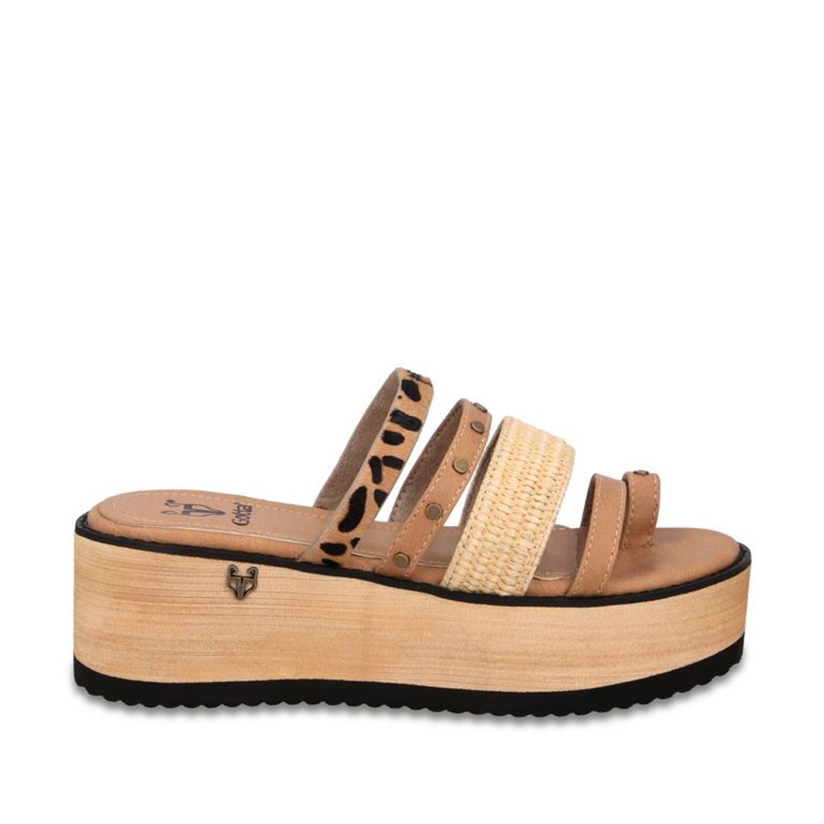GOTTA - Sandalia Plataforma Beige Mujer 15617