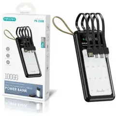 GENERICO - Power Bank cargador Portátil 10000 mAh Negro luces led Maxam