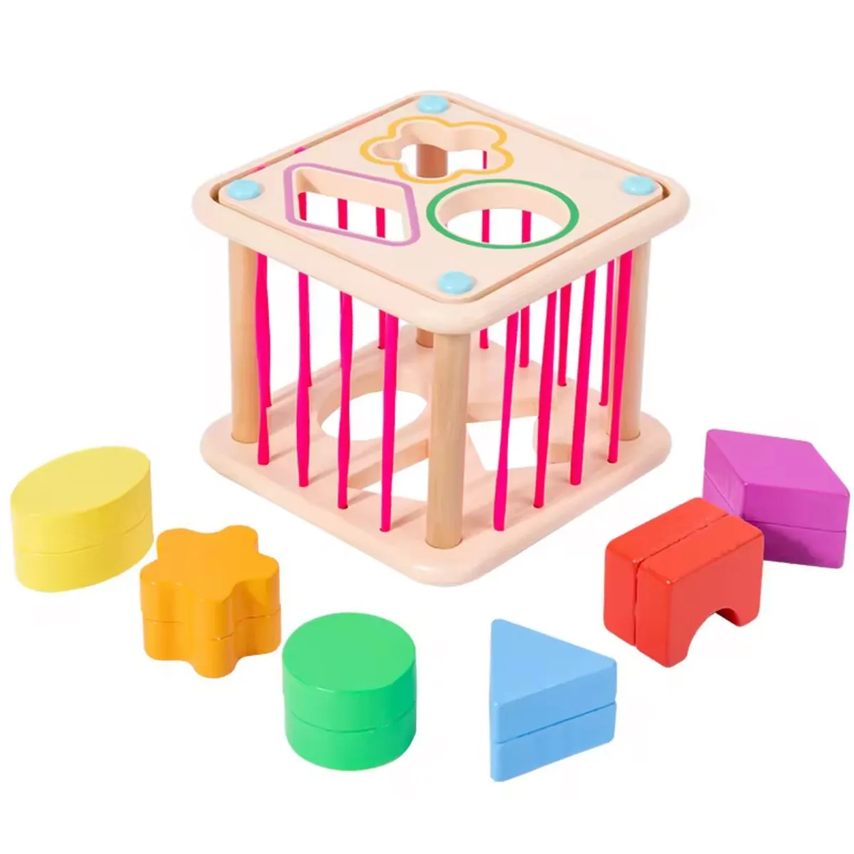 GENERICO - Juguete Clasificador Infantil Didáctico De Madera 3+