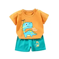 KIVARA - Pijama Niño Algodon Manga Corta Short Dino Jr