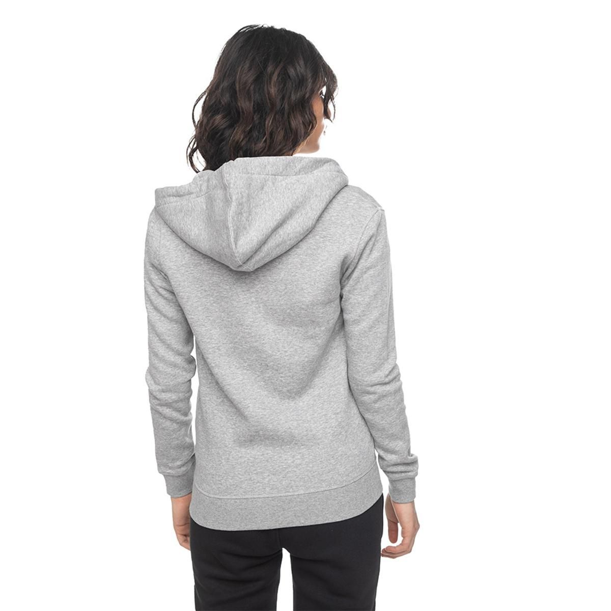 CONVERSE - Polerón Converse Core Chuck Patch Mujer Gris