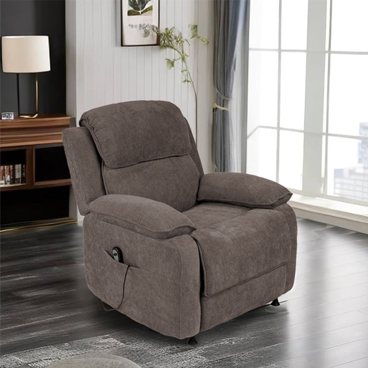 MSA MUEBLES SANTA ANA - Bergere Eléctrico KD Café