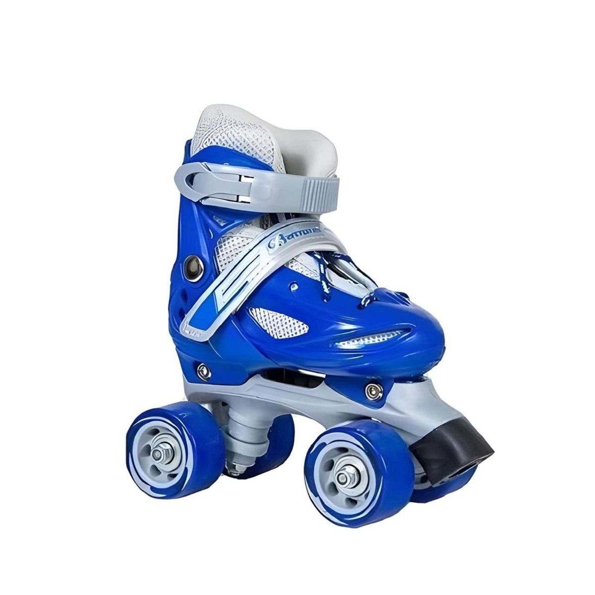 GENERICO - Patines Ajustables 4 Ruedas Niño Azul Talla S31-34