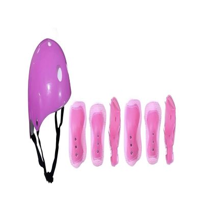 Imagen 2 del producto Kit Protección para patinar Seguridad Niña Rosado